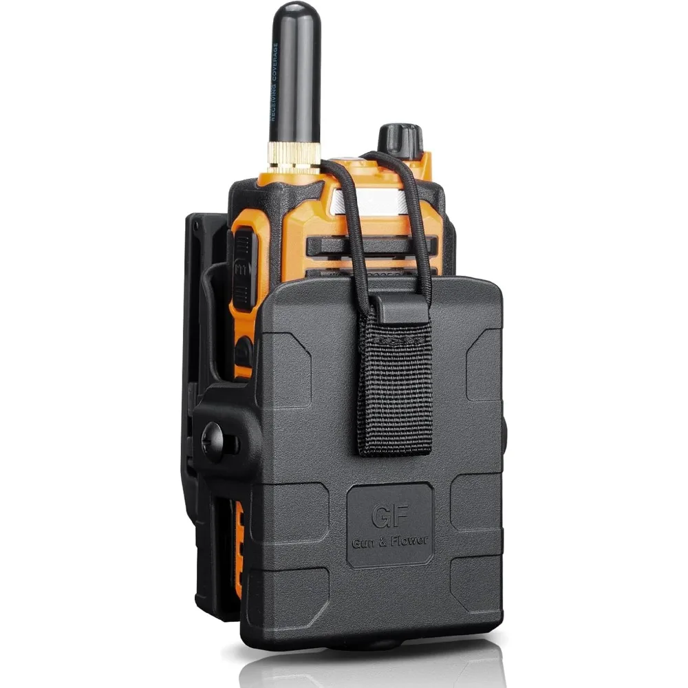 GUN & FLOWER Belt Clip – Durable Black for Radios, Secure Fit, Easy Attachment for Outdoor, Tactical, and Work Use