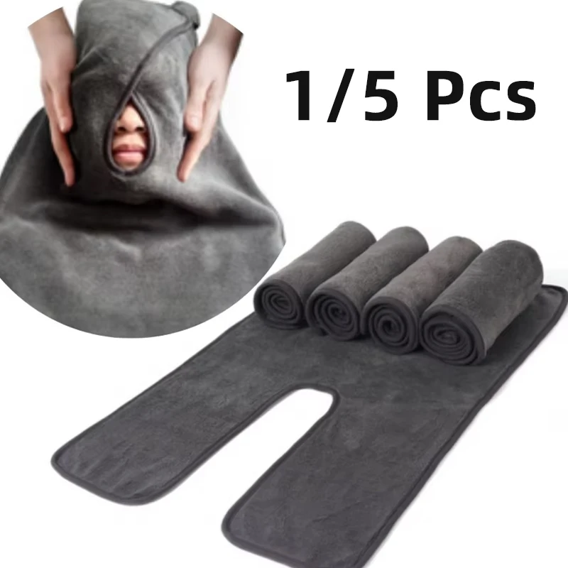 U-Shaped Beauty Towel - Ultra-Fine Fiber Facial Quick-Dry Towel, Super Soft Highly Absorbent for Salon Spa Massage Skincare Use