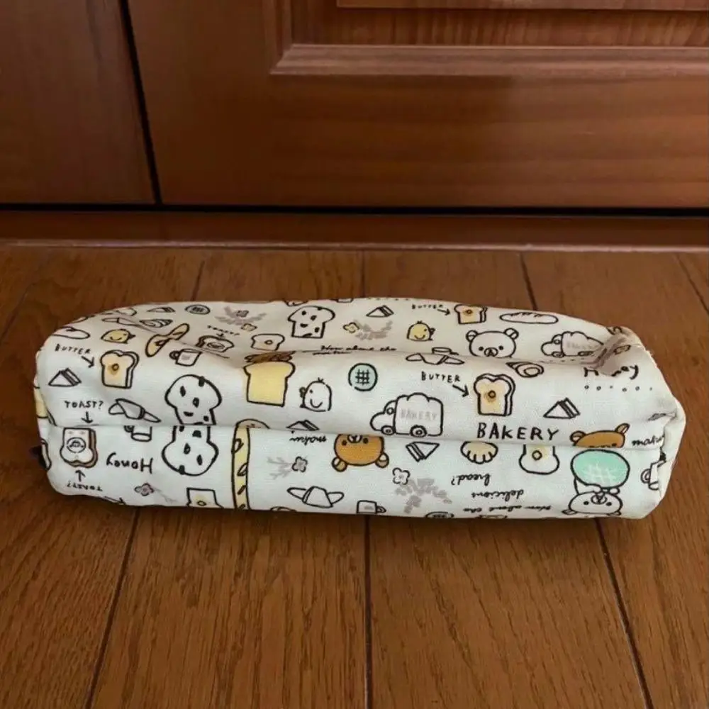 Rilakkuma Bakery Series กระเป๋าใส่เครื่องเขียนกระเป๋าผ้าใบสไตล์ญี่ปุ่นดินสอการ์ตูนอะนิเมะอุปกรณ์ต่อพ่วงเด็กของขวัญ