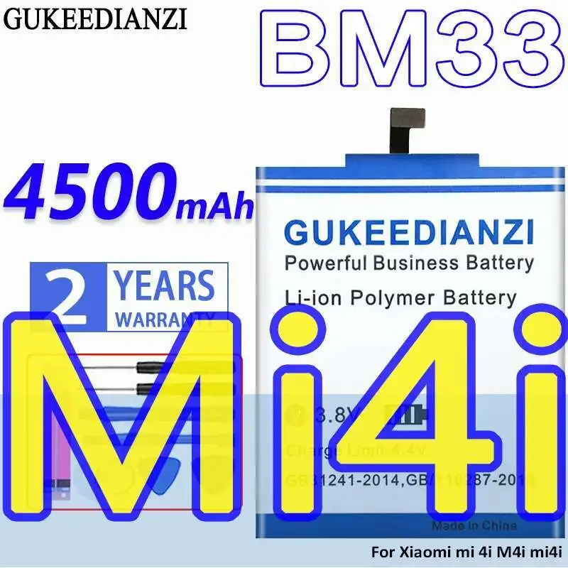 

Mobile Phone Battery Long-Lasting 4500Mah For Xiaomi MI 4I M4i Mi4i BM33 Stable