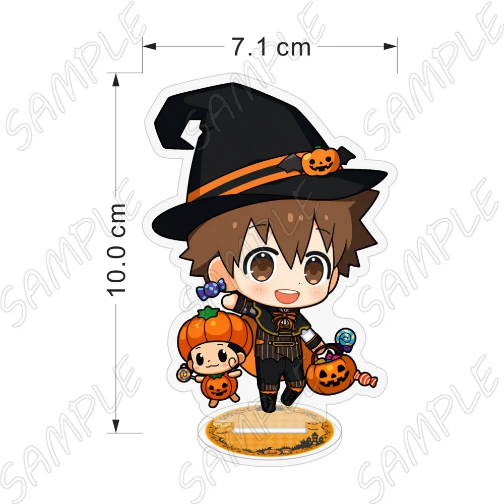 Anime Katekyo Hitman Reborn Acrylic Stand Figure Hibari Sawada Tsunayoshi 10cm Cute Chibi Desktop Decor Halloween Gift Keychain