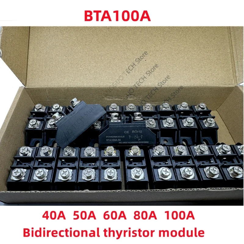 

BTA100A bidirectional thyristor BTA40A BTA50A BTA60A BTA80A BTA100A 1000V thyristor module BTA100A M220.58