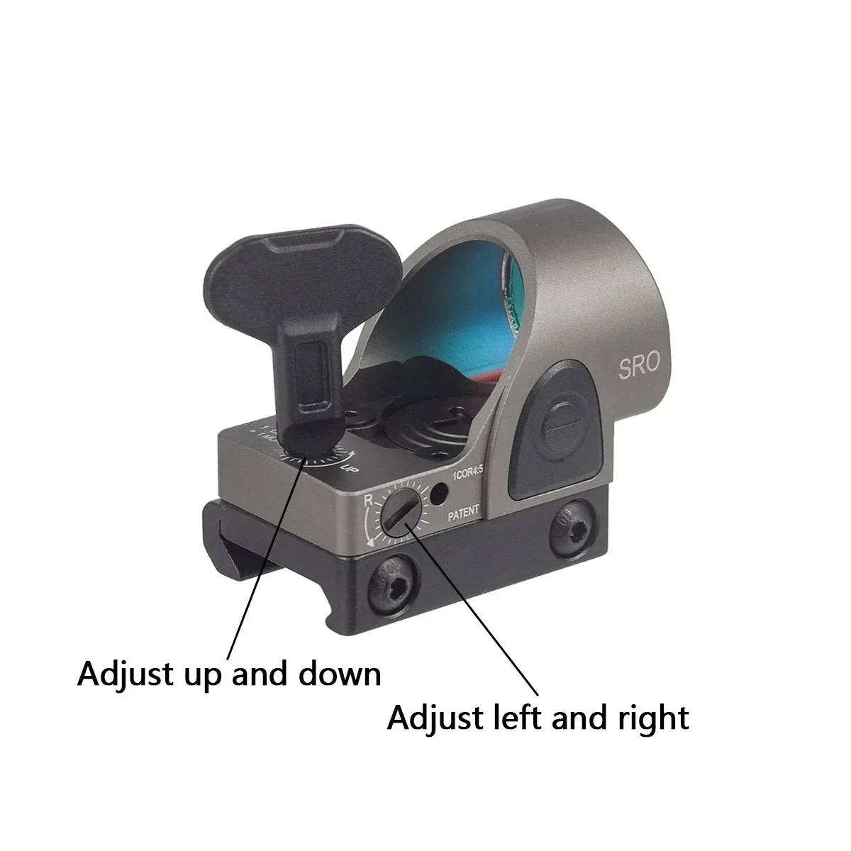 SRO RMR Mini Red Dot Sight Collimator Scope Glock Rear Sight Mount Jacht Optics Holografische Hot 20mm Rail Riflescope