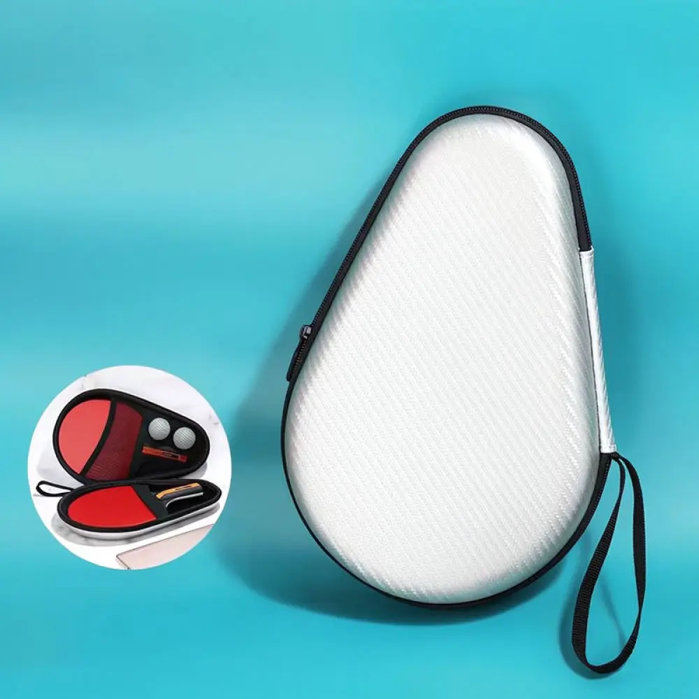 Universal Table Tennis Racket Pouch Durable PU Protective Case For Ping Pong Paddle Equipment Storage Travel Bag