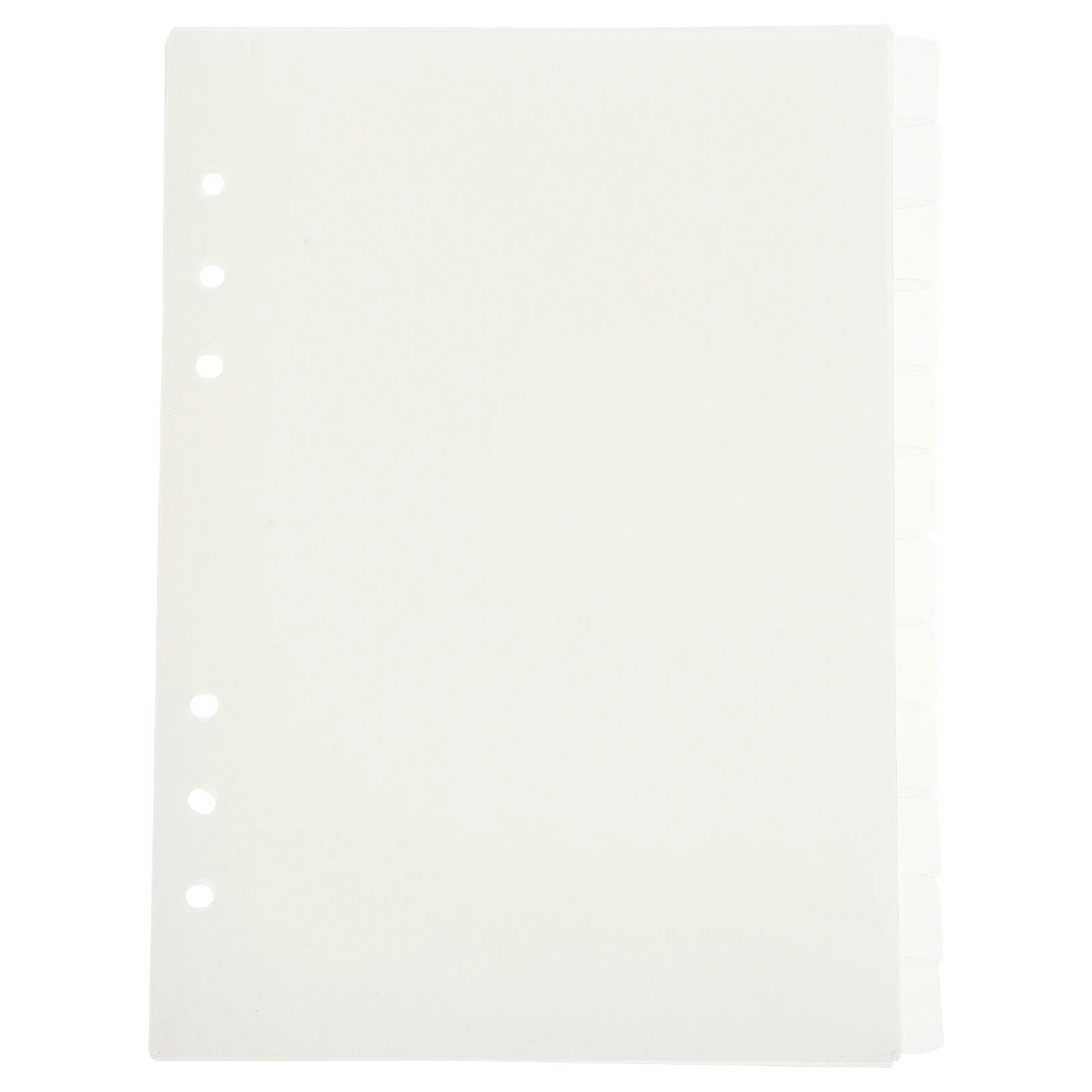 12 Pcs Planner Dividers Notebook Binder Separator Pages Tab Line Index Labels Six Holes PP Plastic Translucent Sorter Notebooks