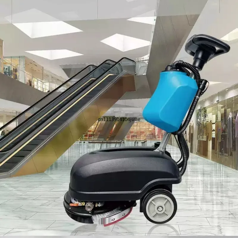 Walk‑Behind Commercial Small Floor Scrubber Wash‑Mop‑Suck Integrated Cleaning Machine for Hotel Mall Supermarket Factory