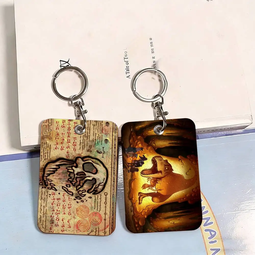 Cartoon G-Gravity F-Falls Cute Cartoon Inteated Elevator Card Acc Control Card Keychain Protective Cover Gift Keychain