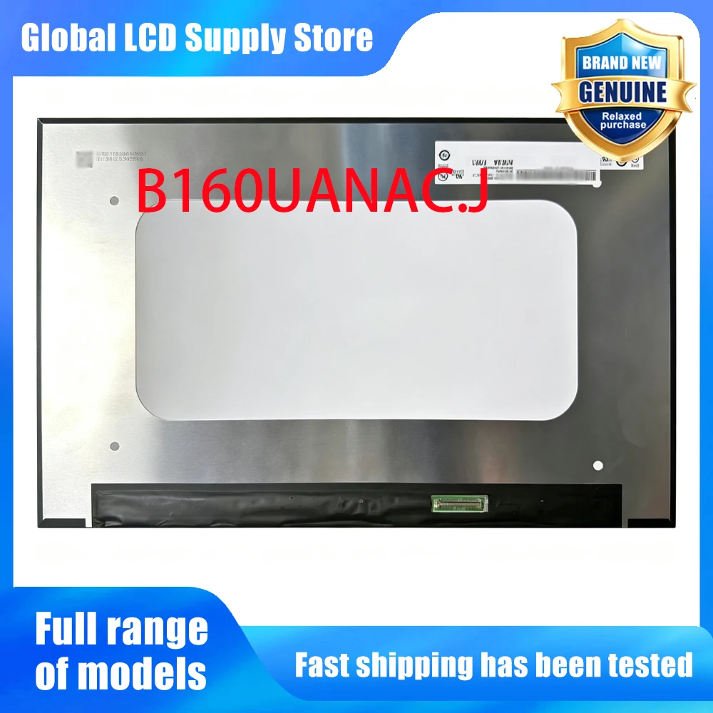 B160UANAC.J 16.0 inch Laptop Lcd Screen Wuxga 10 Ips Panel Version 165hz High Refresh Rate for Notebook Repair Replacement