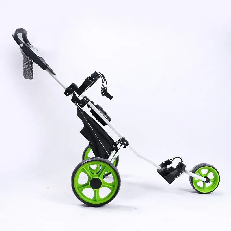 Golf Cart Three Wheels Portable Foldable Detachable Ball Aluminum Cart