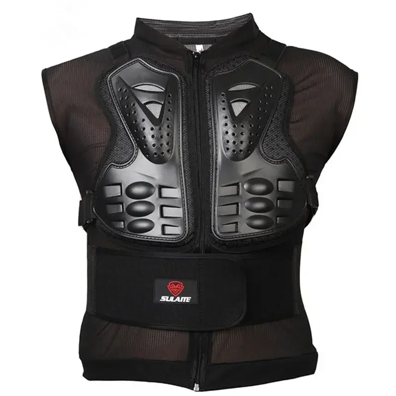 Outdoor Sports Knight Protective Armor, Anti Fall Skiing Vest, Chest and Back Protection, Sleeveless Armor Suit, Back Support