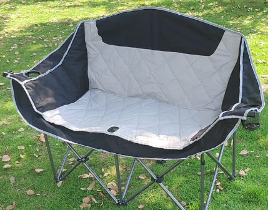 Poltrona per il tempo libero portatile da spiaggia pieghevole per due persone