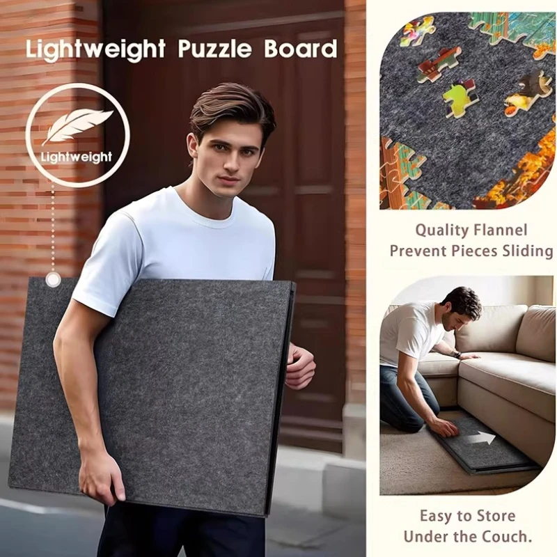 Puzzle Assistants Set- Portable and Storage Puzzle Table Color Tray and Puzzle Post Stand, Easy and Enjoy for Your Puzzle Time