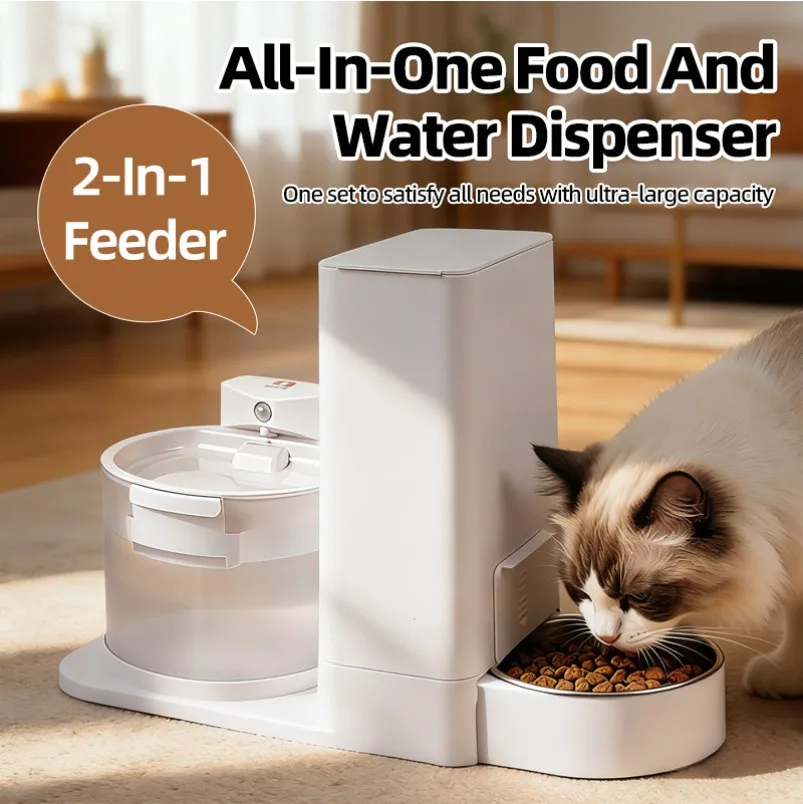 New Cat Water Dispenser Feeder All-in-one Machine Automatic Pet Water Feeder