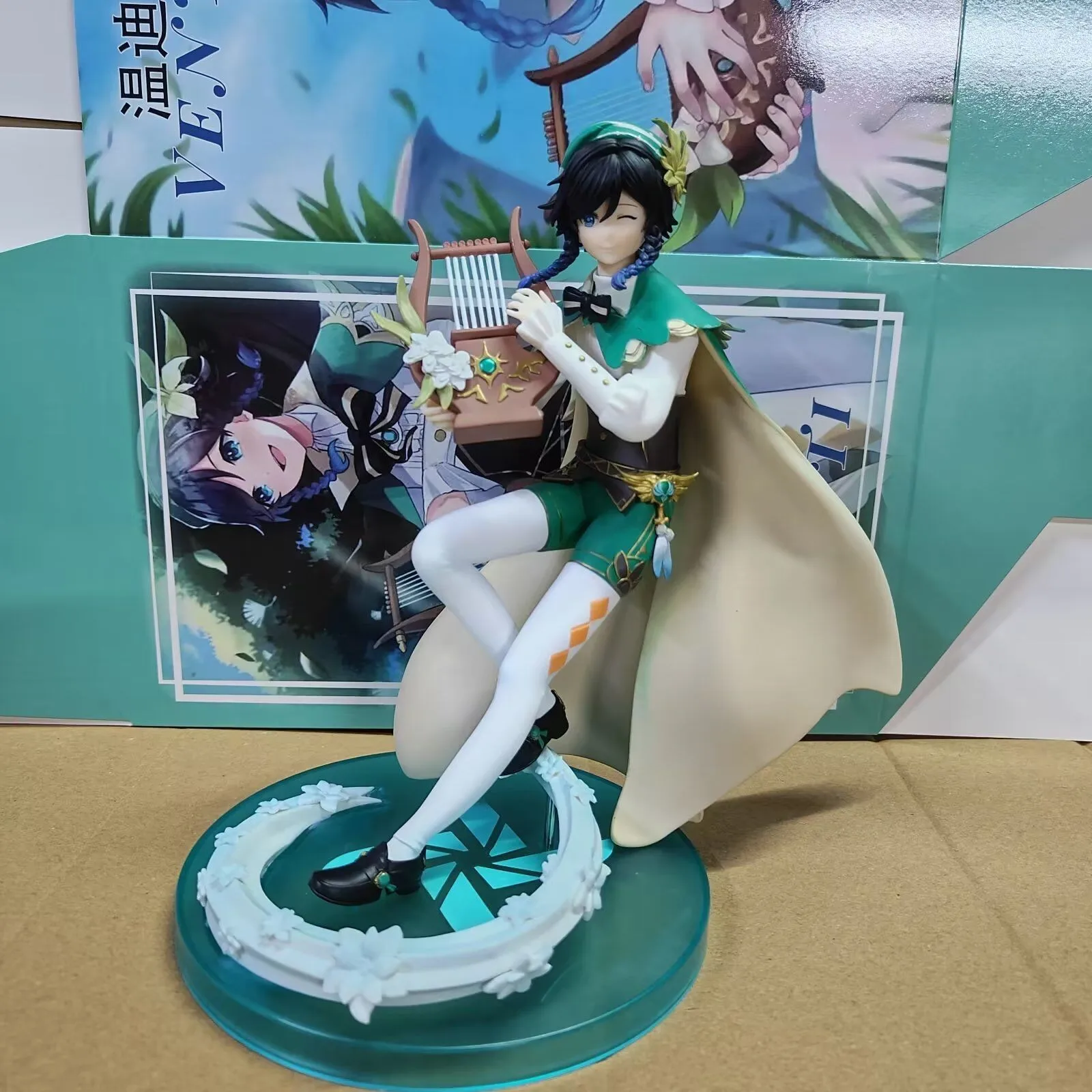 

Anime Genshin Barbatos Figure Anemo Wind Statue Action Figures Genshin Impact Wendy Venti Figurine Collection PVC Model Toy Gift