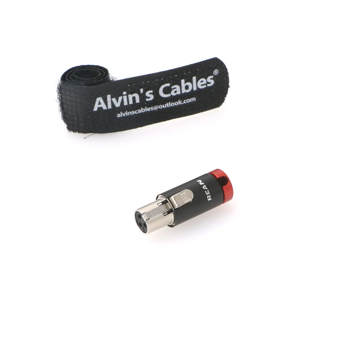 

TA3F 3 Pin Female Mini XLR Original Connector Low-Profile for Audio Microphone Cable Alvin’s Cables|Red