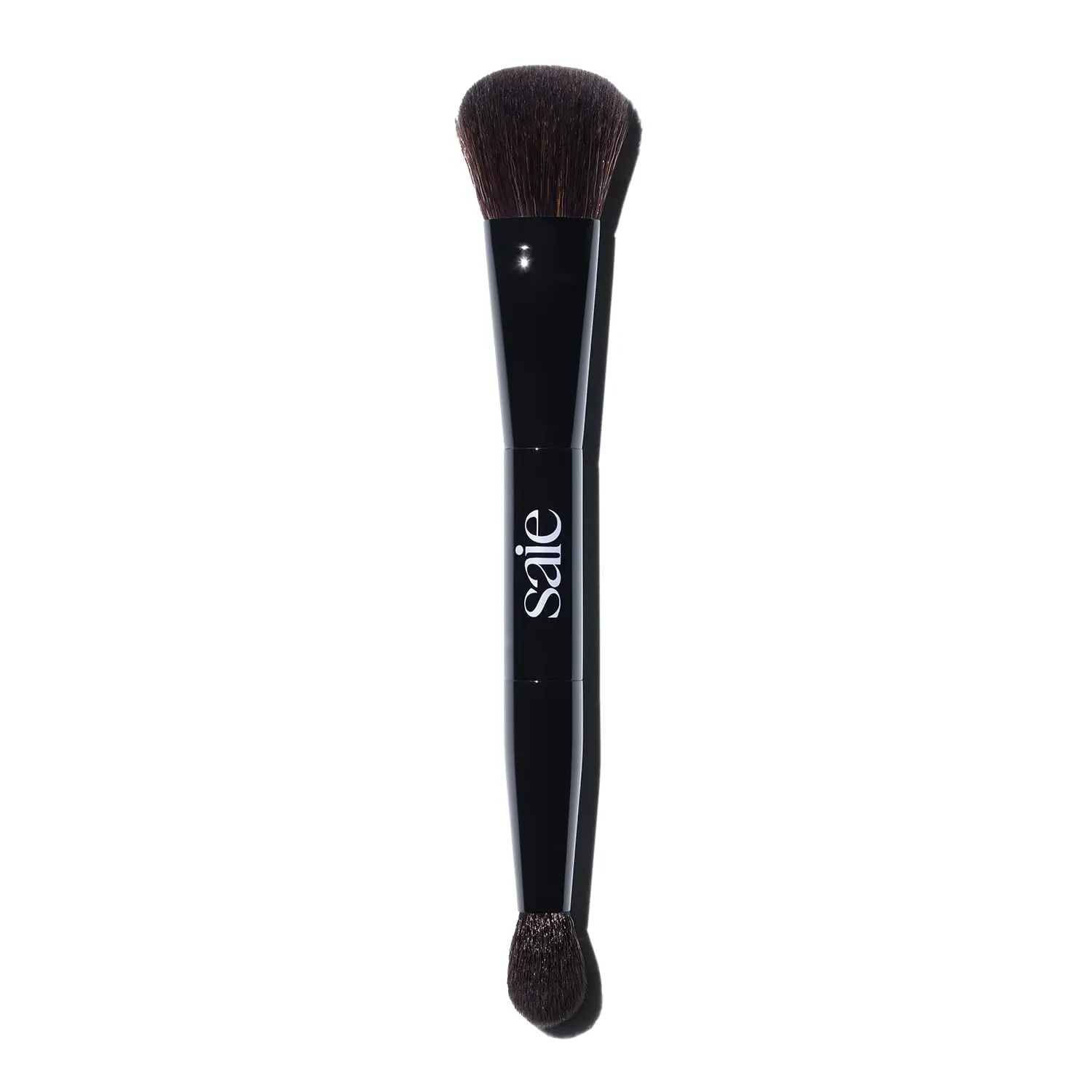 Dual-Ended Makeup Brush for Powder and Cream: Ultra-Soft, Vegan, Precise Application