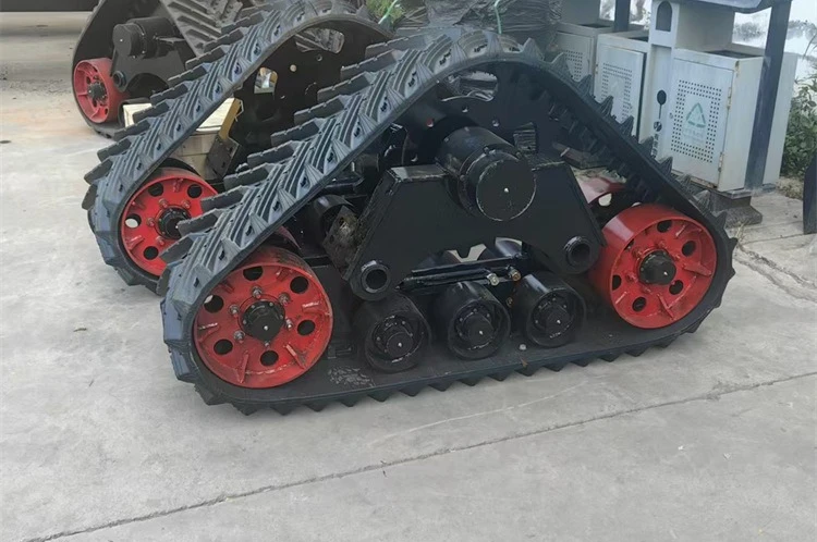 Triangular Crawler Wheels for Agricultural Machinery: Anti-Sink Triangular Track Modified Agricultural Harvester