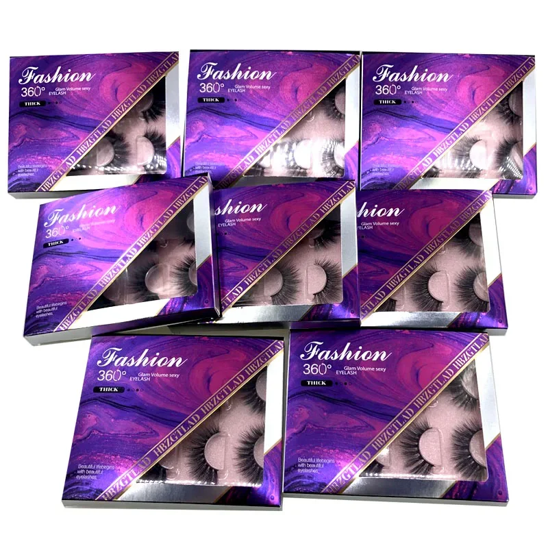 Faux cils 3D vison cils 100% sans cruauté cils Cilios dramatique réutilisable cils naturels populaire faux cils maquillage