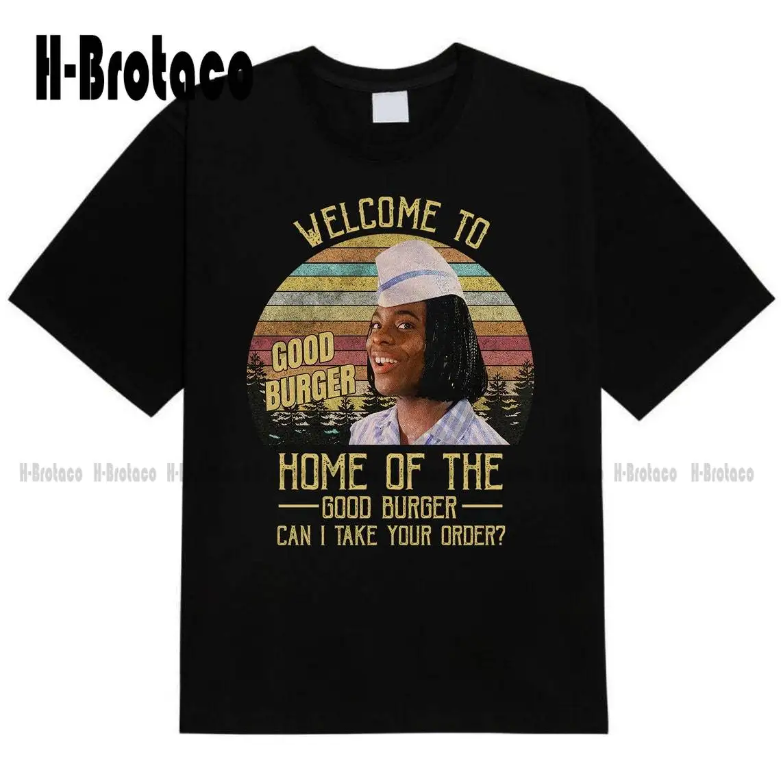 Kel Mitchell Welcome To Good Burger Vintage T-Shirt, Movies Quote Unisex Tshirt Cotton Outdoor Simple Vintage Casual Tee Shirts