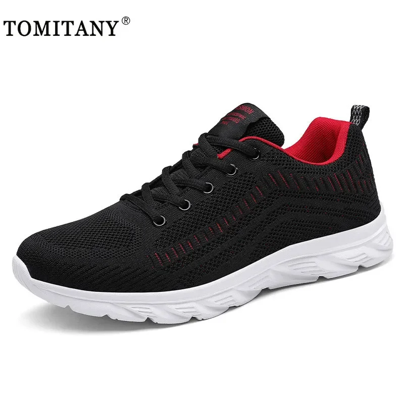 Men Sneakers 2025 New Breathable Lace Up Men Mesh Shoes Fashion Casual No-slip Light Men Running Sport Shoes Tenis Masculino