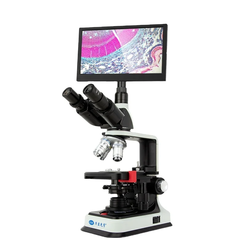 

EOC Laboratory Digital Optics Microscope with LED Light Source 1000X 1600X 4K Biological LCD Screen for Student School Labs