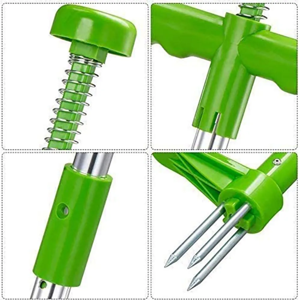 Long Handle Stand-Up Weeder Tool - Weed Root Grabber for Dandelion & Garden Weeding