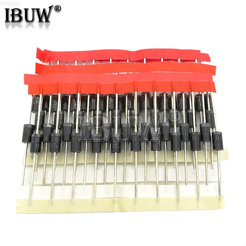 Kit 50pcs=5values*10pcs Schottky Diode Assorted Kit SR3100 SR3200 SR5100 SR5200 SR560 each 10PCS