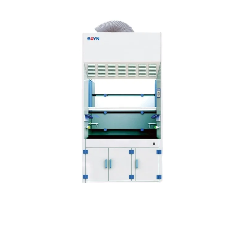 BNFH-P Series Chemistry Laboratory Microprocessor Control System LCD Display Resistant Acid Ducted Fume Hood with PP Material