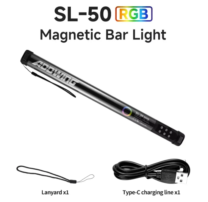 Handheld RGB Colorful Stick Light 30CM Handheld LED Light Wand CRI 95+ 2500K-9000K Photography Studio Lamp