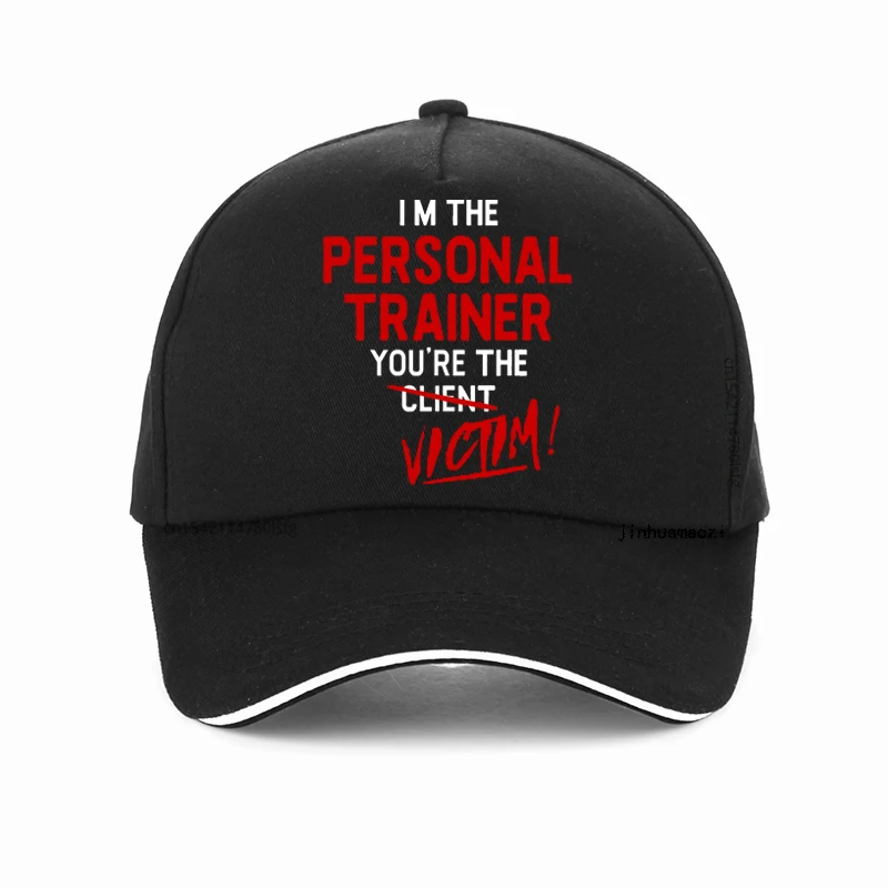 

Funny Trainer Gym Workout Personal Trainer funny hat printing Graphic Cotton Streetwear pop Baseball Cap Summer Dad hats