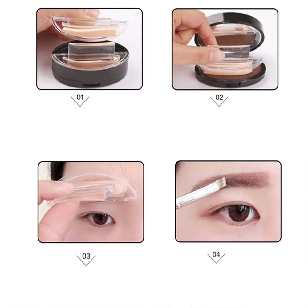 Herramientas de maquillaje para mujer, artefacto de tordo profesional resistente al agua en 3 segundos, sello para cejas perezosas, tinte para cejas en polvo con sello