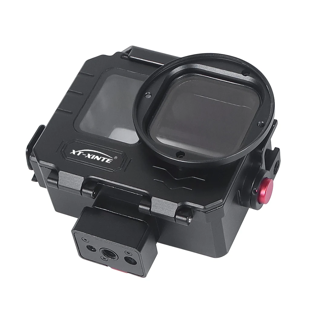 Waterproof Housing for GoPro 13 12 11 10 80M Deep Diving Tempered Glass Quick Install Action Camera Protective Frame Case