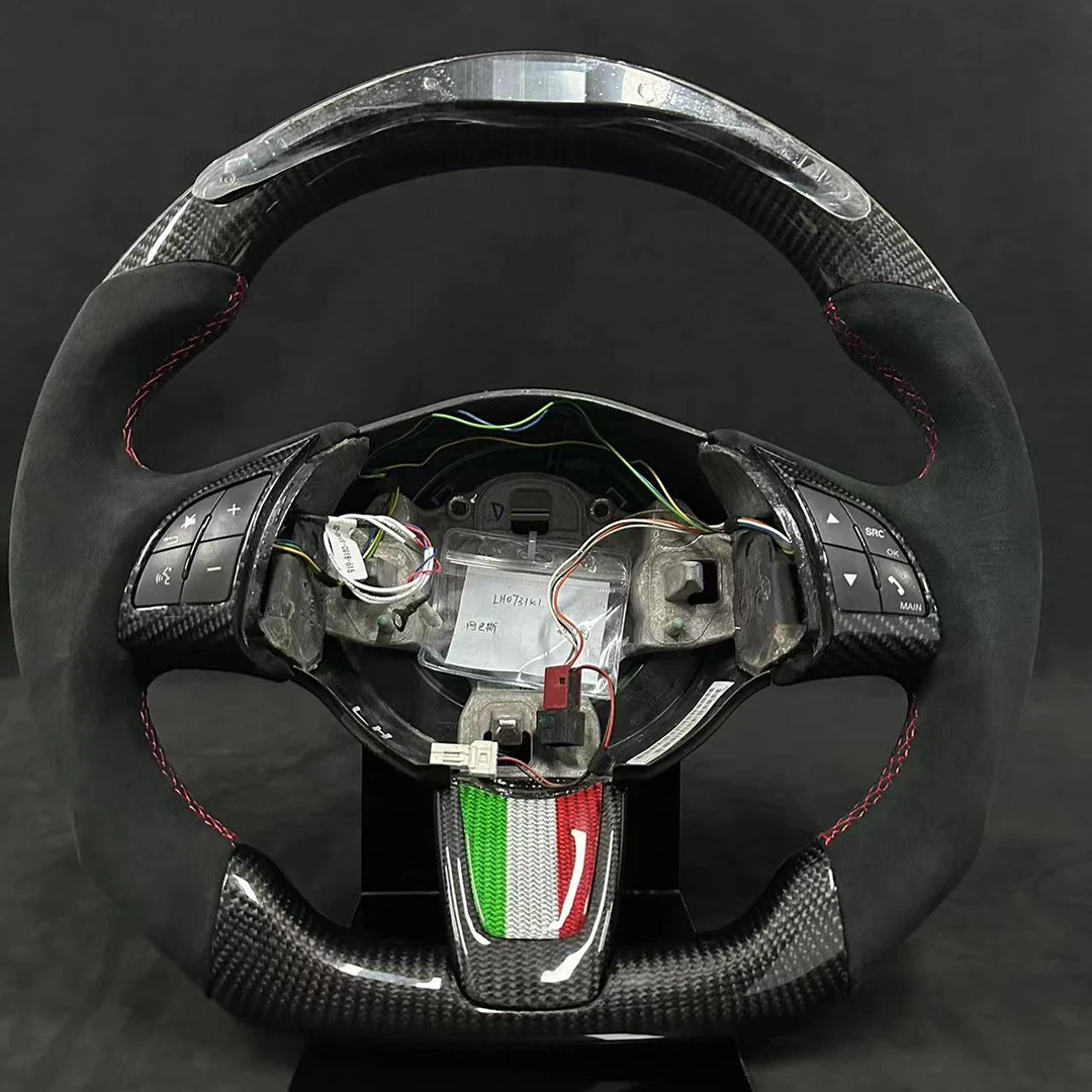 

ICF Carbon Fiber Customized Galaxy Pro LED Steering Wheel for Abarth Without Airbag and Trim