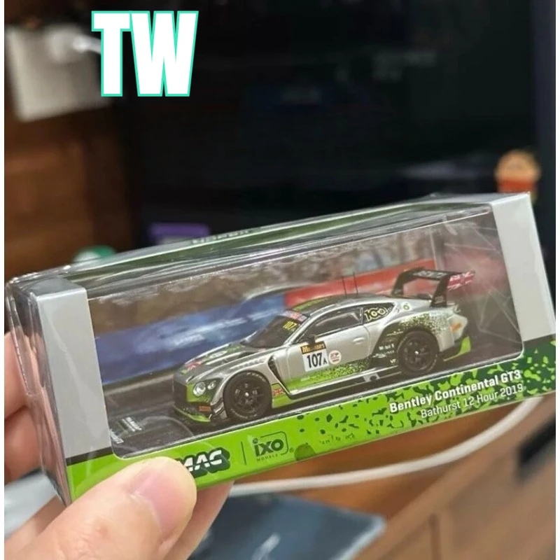TW 1:64 alloy Bentley Continental GT3 Bathurst Endurance Race miniature car model, collectible, adult figurine, boy's gift
