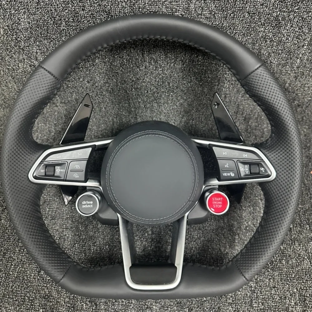 

Leather Steering Wheel For Volkswagen VW CC Magotan POLO Golf 67GTI Passat Tiguan Scirocco R Modification Customization