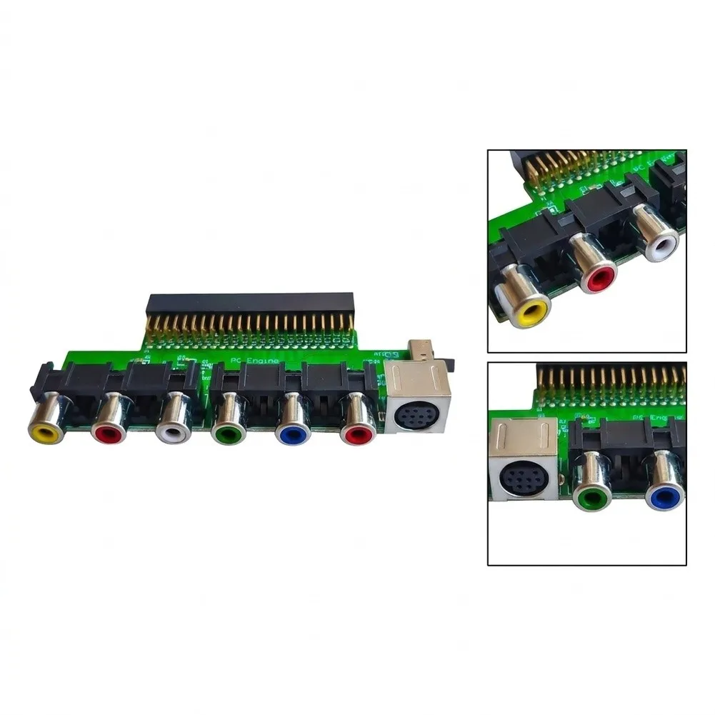 For RGBS to Composite or Component Compatible For video Enhancer for PCE for PC Engine and TurboGrafx Grafx Gaming Consoles