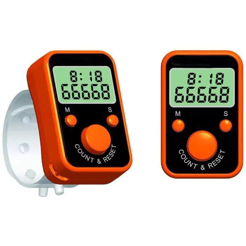 LCD Electric Display Digital Finger Counter, Tempo Anel Contagem Register, Costura Tricô Weave