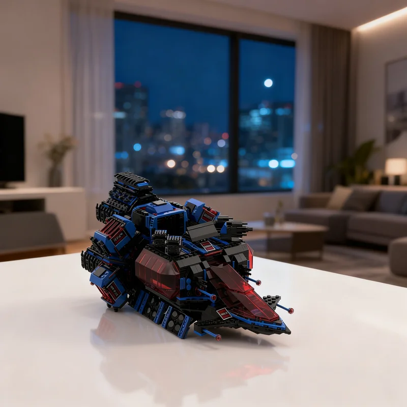 

2944 детали MOC: Полицейский транспорт для перевозки заключенных, модель космического корабля среднего класса, конструктор, креативный подарок, DIY, декор для демонстрации, премиум-класс для взрослых