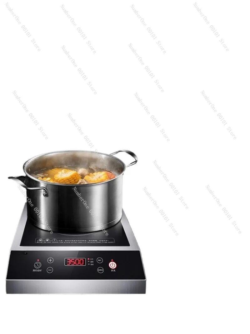 

3500W Commercial Electromagnetic Cooker, 5000W Stove for Restaurants, Cafes, and Milk Tea Shops, High-power Cooker