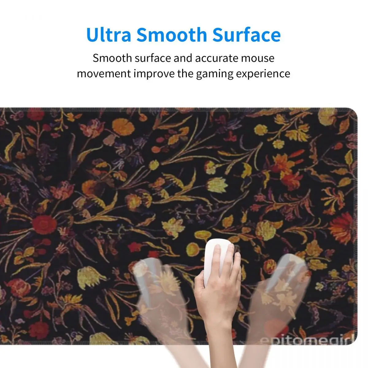 Midnight Floral Rubber Keyboard Pads