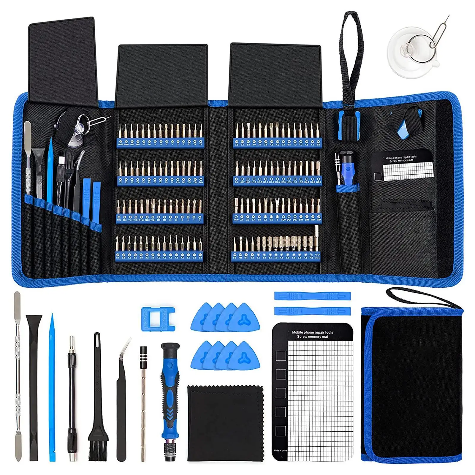 Precision Screwdriver Set Extension Rod Multifunctional 120 Bits Magnetic Repair Tool Kit Repair Tool Kit for Computer Laptop PC