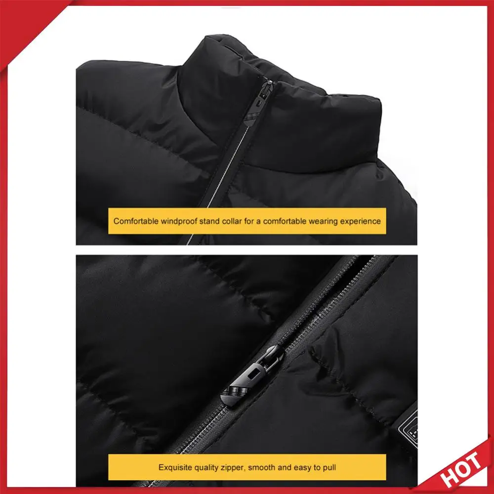 

Unisex Heated Waistcoats Lightweight Electric Thermal Body Warmer 23 Heating Zone USB Charging for Outdoor Camping Hiking