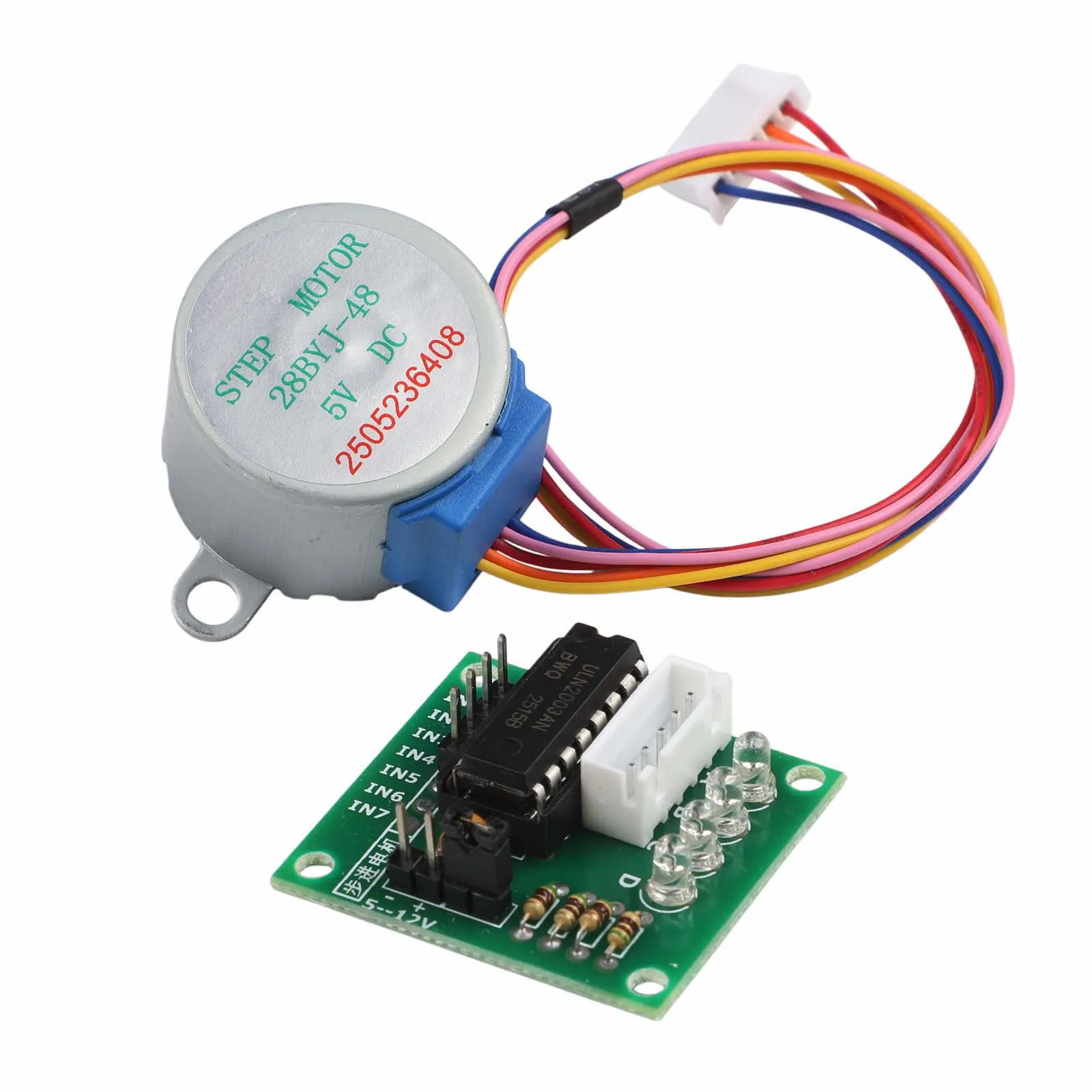 Stepper Motor 5V with ULN2003 Driver Board for Arduino 51 AVR ARM Projects Smooth Motion Control 1 64 Gear Reduction