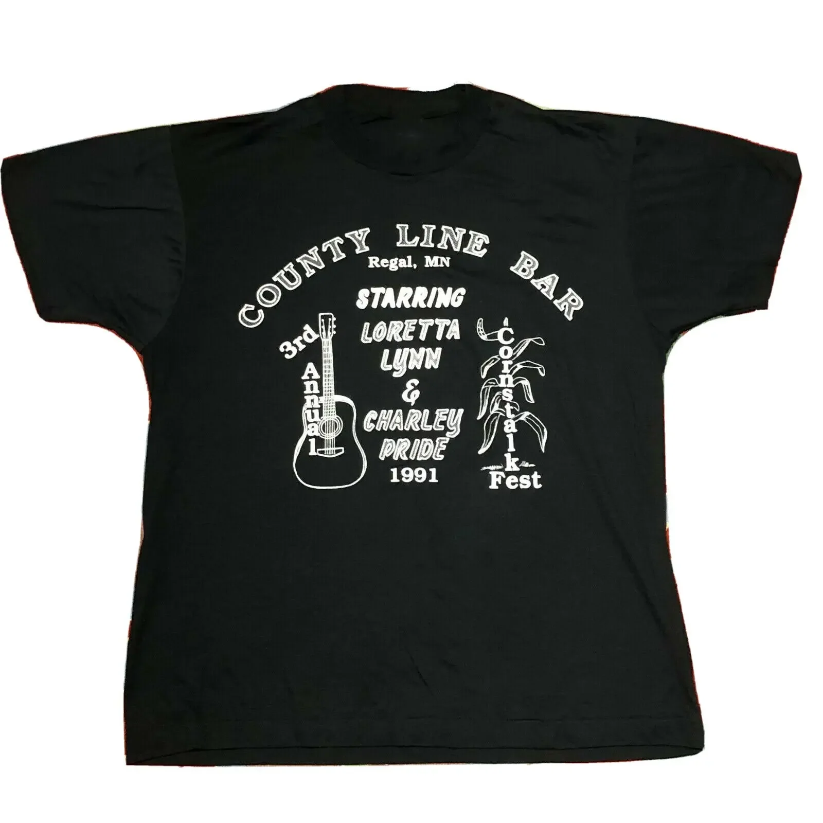 Vintage Loretta Lynn & Charley Pride Shirt  Black Unisex S-234XL CC1589