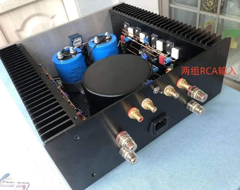 Class A and B power amplifier, handmade STK350 push field effect tube, Darlington tube high power