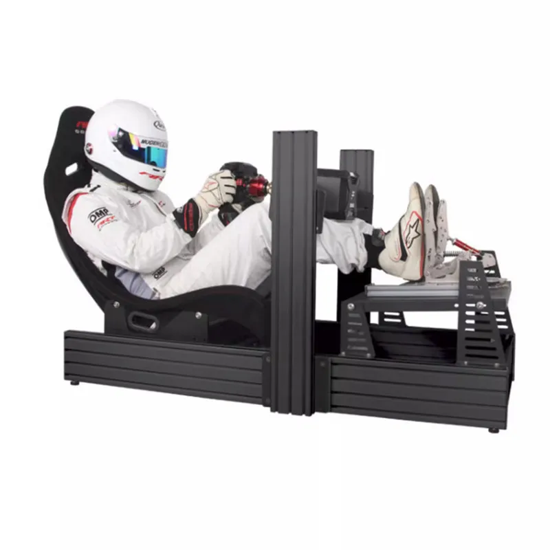 Pro Level Custom 40160 Aluminum Sim Rig Frame Full Set Sim Racing With Seat Pedals Steering Wheel Mount Base Sim Racing Cockpit