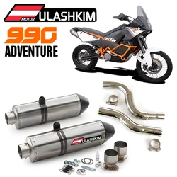 990 Adventure Motorcycle Exhaust Kit With Link Pipe For KTM 990 Adventure R 2006 To 2012 Exhaust Muffler