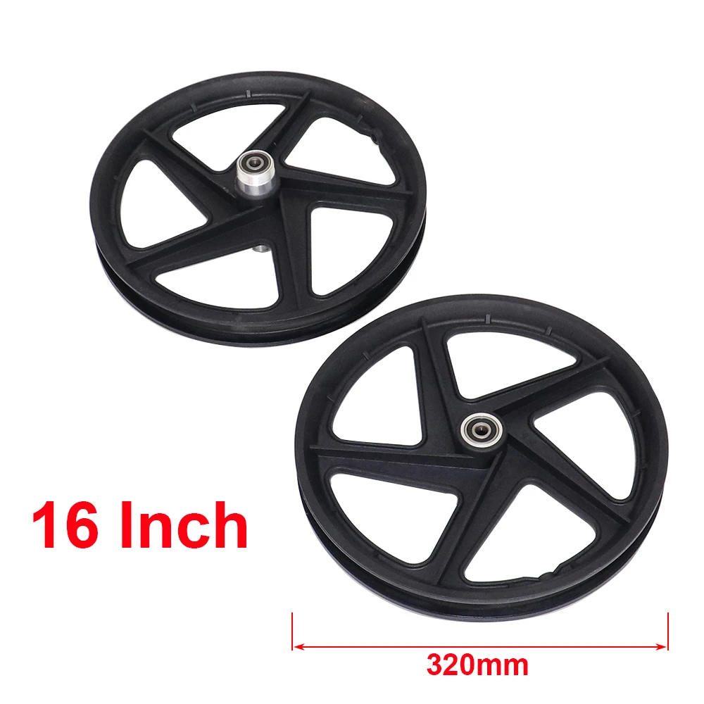 1 Pair Front And Rear 16 Inch Wheel Hub For Many Gas Electric Scooter E-Bike 16\'\' Rim Motorcycle Accessories