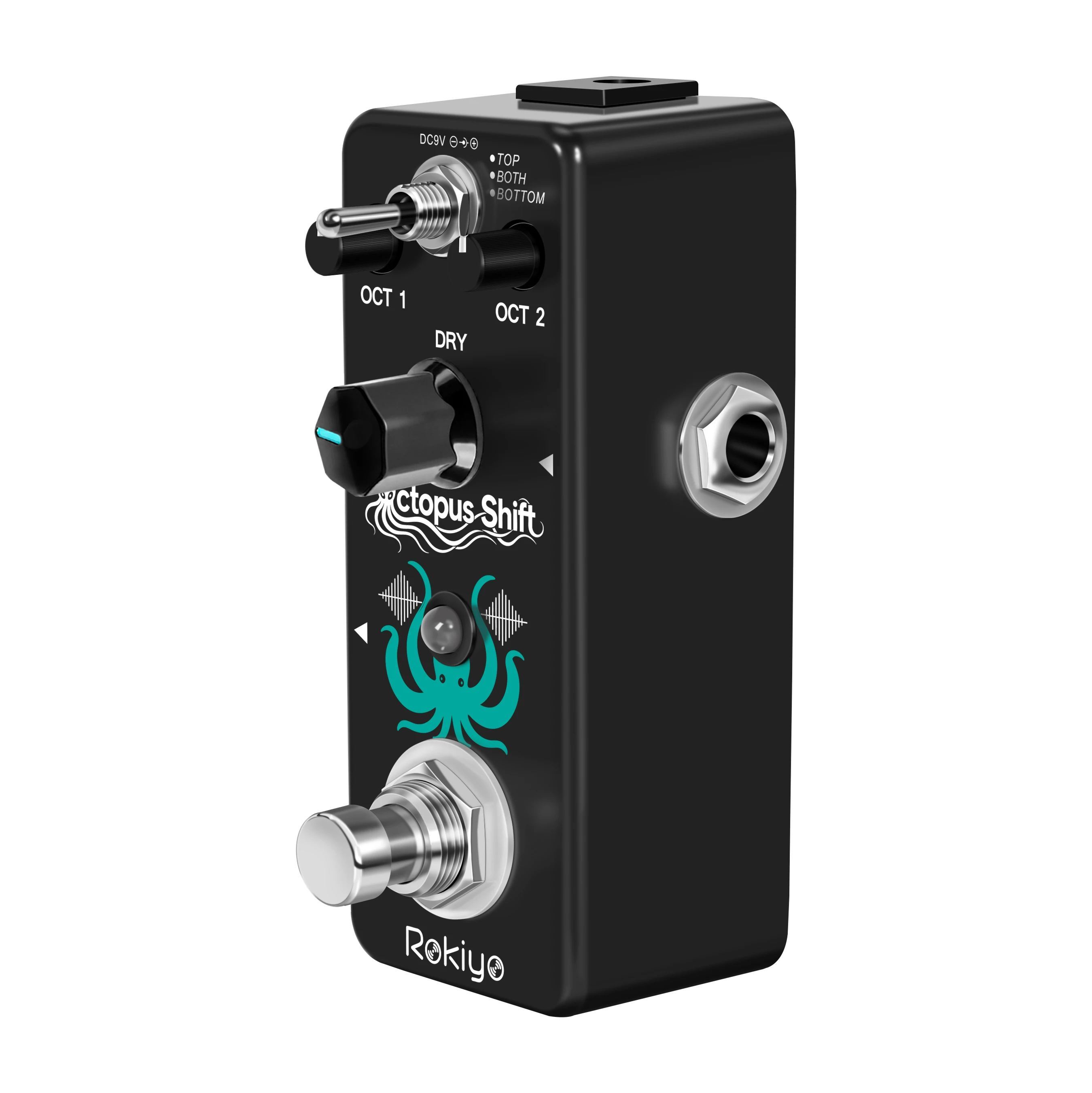 Rokiyo Octopus Shift Digital Octave Guitar Pedal 11 Modes Octpus Shifter 32‑Bit Octaver Stompbox Mini Effector for Bass Guitar view 4