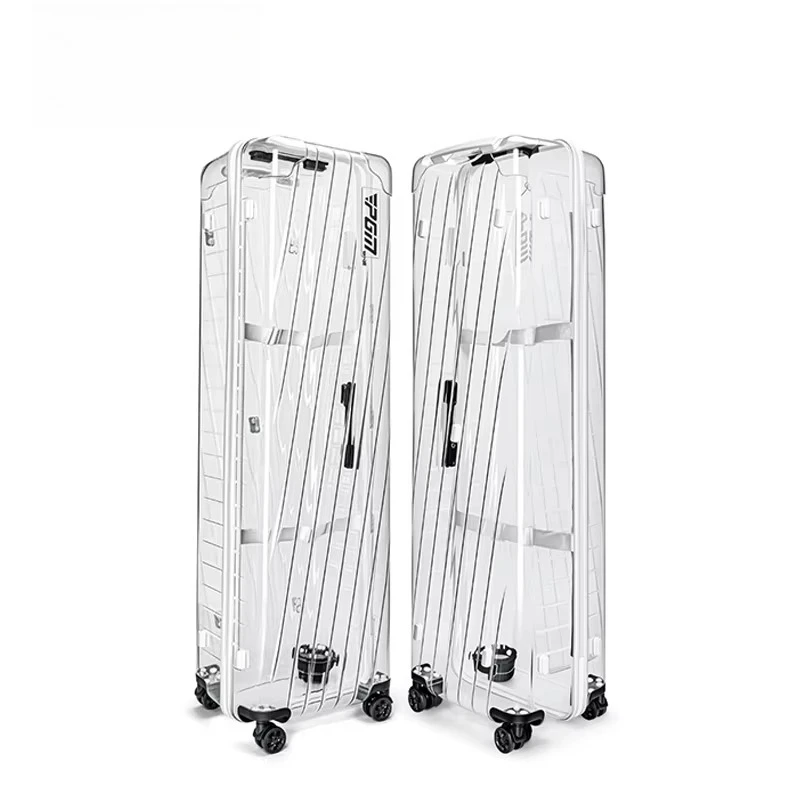 Large Capacity Transparent Waterproof Hardshell Airline Checked Golf Travel Bag with Wheel 5.55kg Zipper Closure view 2